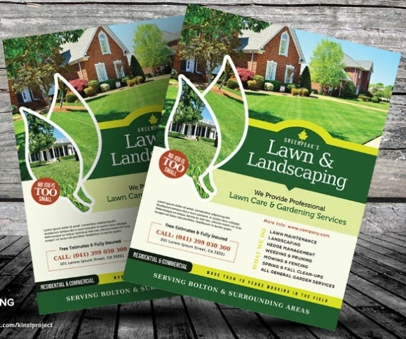 28+ Lawn Care Flyers – Psd, Ai, Vector Eps | Free & Premium Templates Regarding Landscaping Flyer Templates
