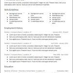 3 Column Skills Based Microsoft Word Resume Template For How To Make A Cv Template On Microsoft Word