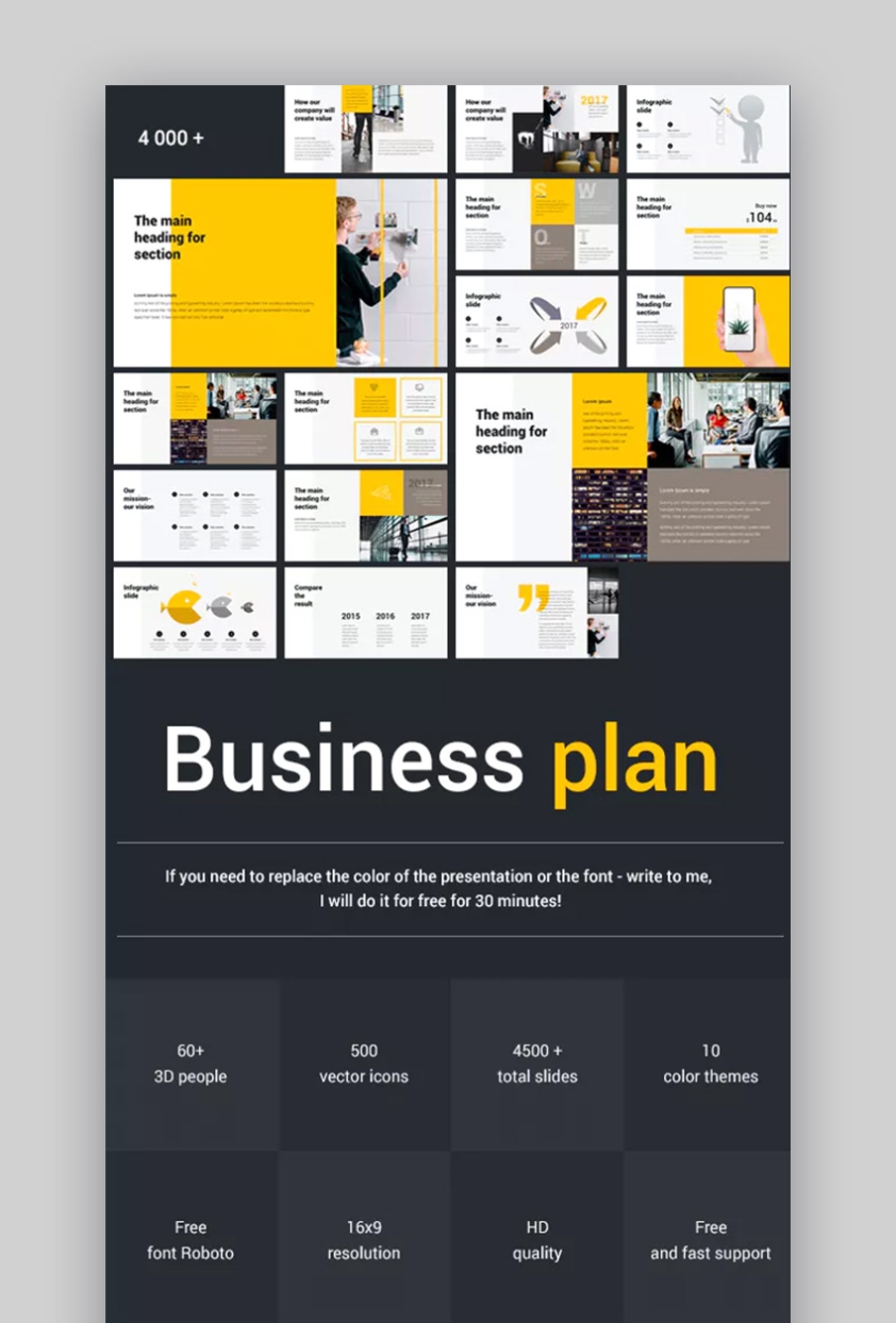 30 Best Business Plan Ppt Templates (Download For Free!) ) Pertaining To Free Download Powerpoint Templates For Business Presentation