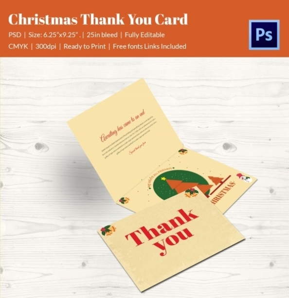 30+ Christmas Thank You Card Templates – Free Psd, Eps, Jpeg Format Download! | Free & Premium For Christmas Thank You Card Templates Free