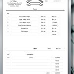 30 Real Fake Auto Repair Invoices Free Templatearchive – Free Printable Intended For Cell Phone Repair Invoice Template