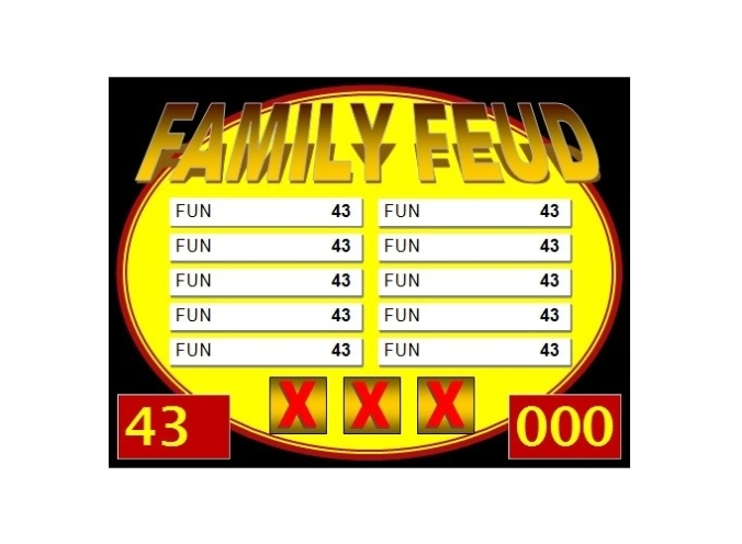 31 Great Family Feud Templates (Powerpoint, Pdf & Word) ᐅ Templatelab In Family Feud Game Template Powerpoint Free