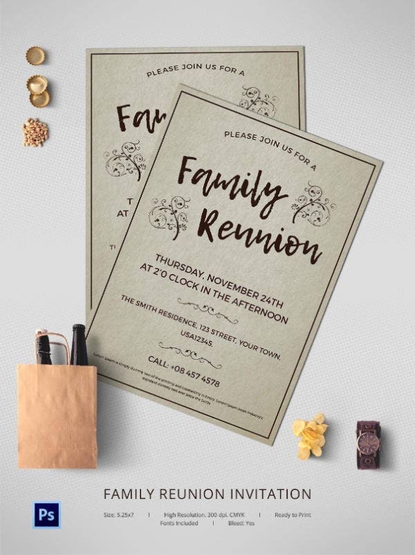32+ Family Reunion Invitation Templates - Free Psd, Vector Eps, Png Format Download | Free Regarding Reunion Invitation Card Templates
