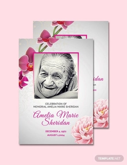 32+ Funeral Card Templates – Psd, Ai, Eps Regarding Remembrance Cards Template Free