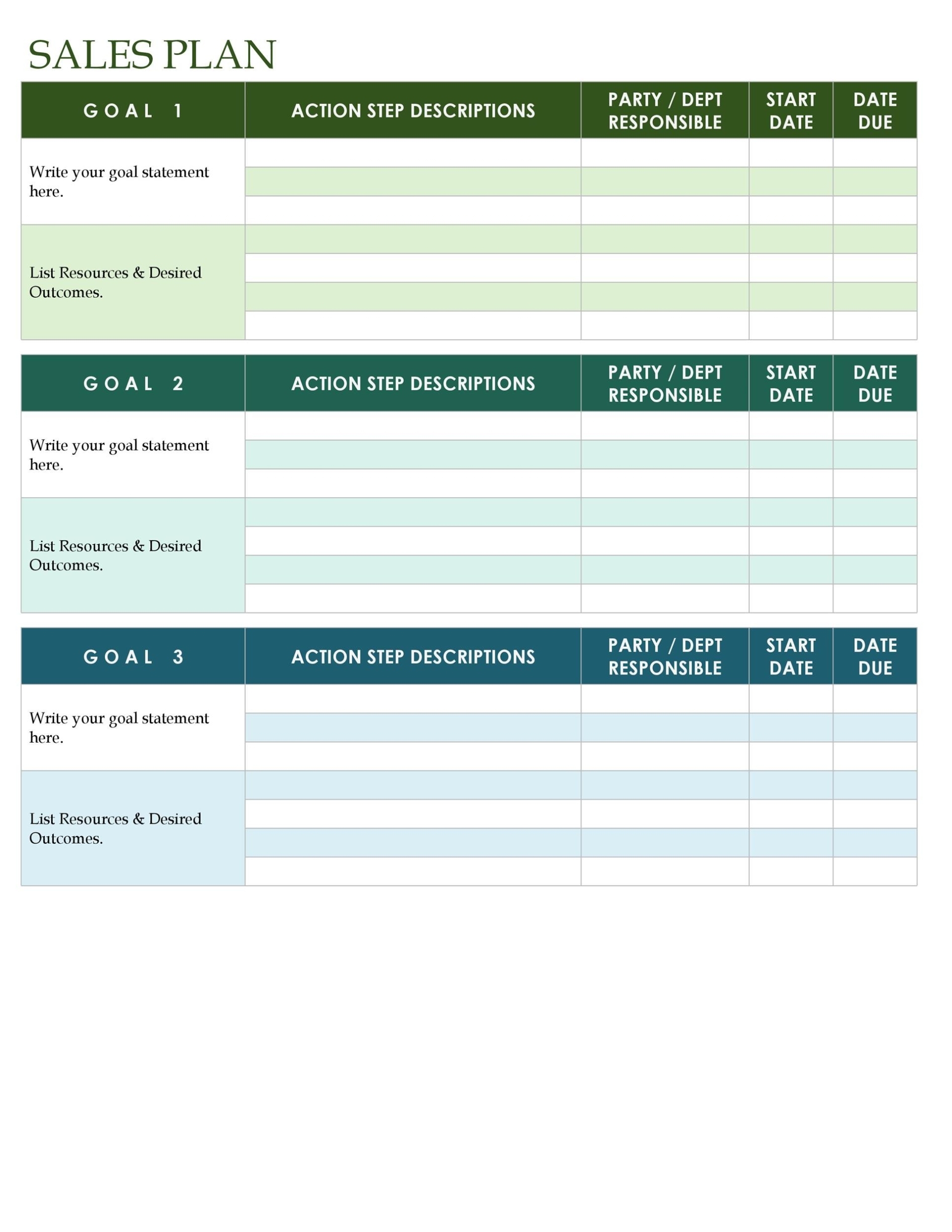 32 Sales Plan Sales Strategy Templates Word Excel For Business Plan Template Excel Free Download