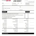 35 [Pdf] Free Printable Job Sheet Template Printable Download Xls Zip – * Printablesheet Regarding Service Job Card Template