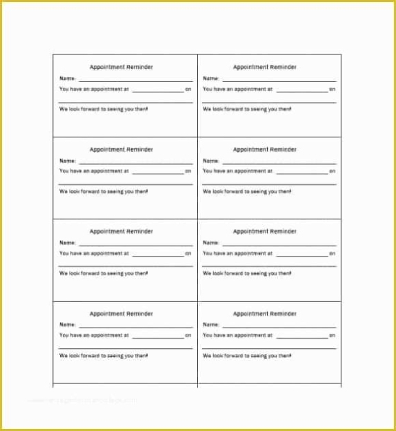 37 Appointment Reminder Cards Template Free | Heritagechristiancollege With Regard To Appointment Card Template Word