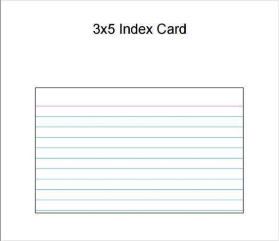 3X5 Index Card Template Word Download - Cards Design Templates Within 3X5 Note Card Template