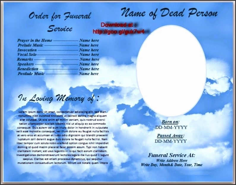 4+ Editable Obituary Template - Sampletemplatess - Sampletemplatess With Regard To Memorial Card Template Word