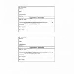 40+ Appointment Cards Templates & Appointment Reminders Regarding Appointment Card Template Word