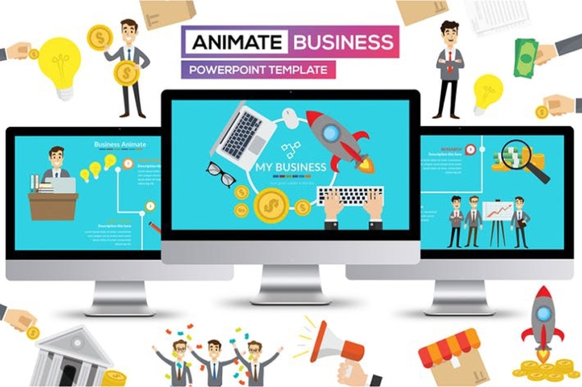 40+ Best Free & Premium Animated Powerpoint Ppt Templates With Cool Slides Throughout Best Business Presentation Templates Free Download