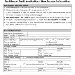 40 Free Credit Application Form Templates &amp; Samples inside Business Account Application Form Template