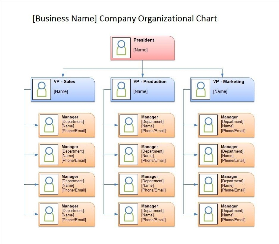 40 Free Organizational Chart Templates (Word, Excel, Powerpoint) - Free Template Downloads Intended For Organogram Template Word Free