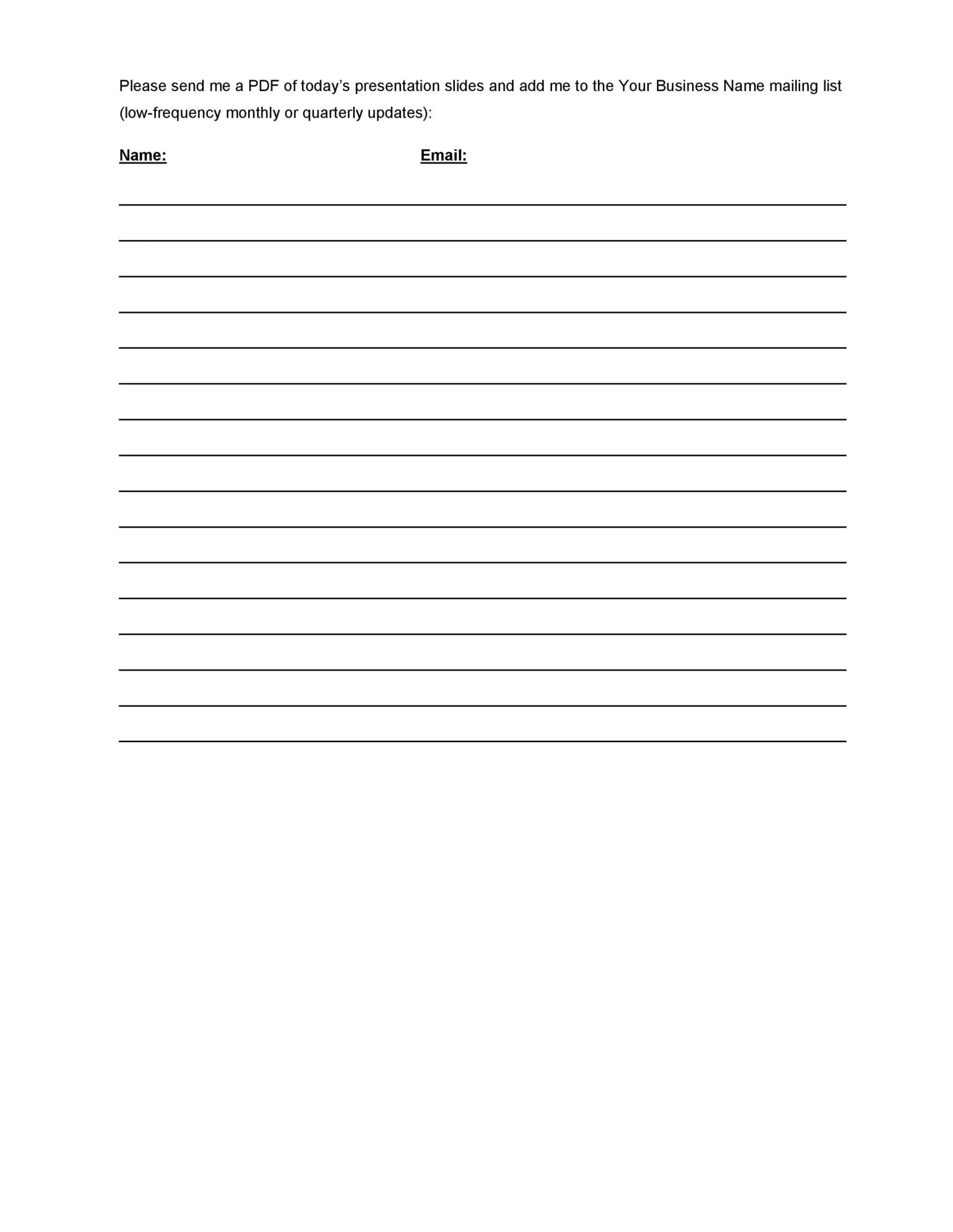 40 Sign Up Sheet / Sign In Sheet Templates (Word & Excel) Intended For Free Sign Up Sheet Template Word
