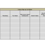 40 Sign Up Sheet / Sign In Sheet Templates (Word &amp; Excel) intended for Free Sign Up Sheet Template Word