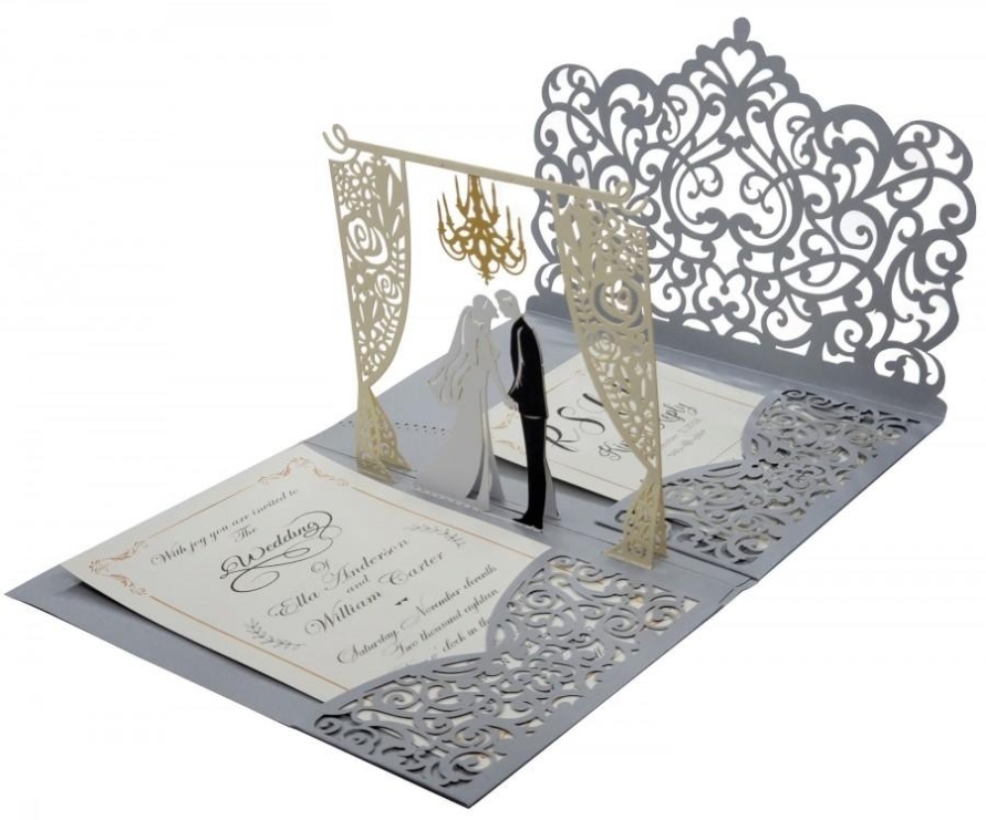 41+ 3D Pop Up Wedding Invitations Pictures | Blog Jilbab Cewek Throughout Pop Up Wedding Card Template Free