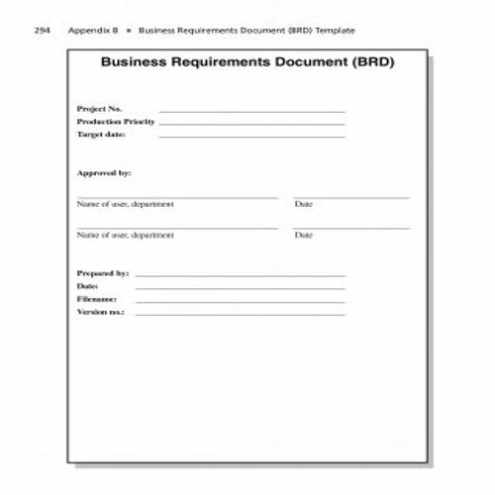 43 Best Business Requirements Document (Brd) Templates - Besty Templates With Business Requirement Document Template Simple