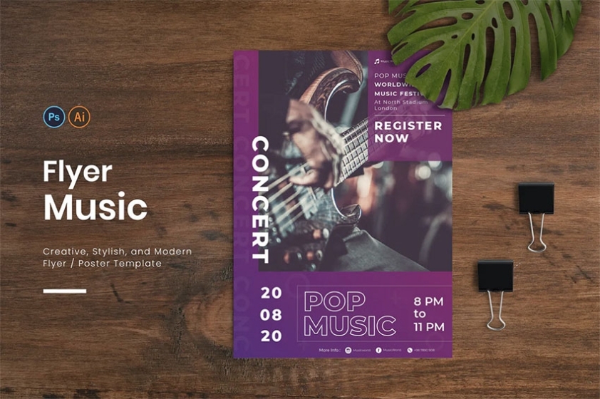 43 Best Music Flyer Templates (Psds And Using A Music Flyer Maker) with regard to Flyer Maker Template