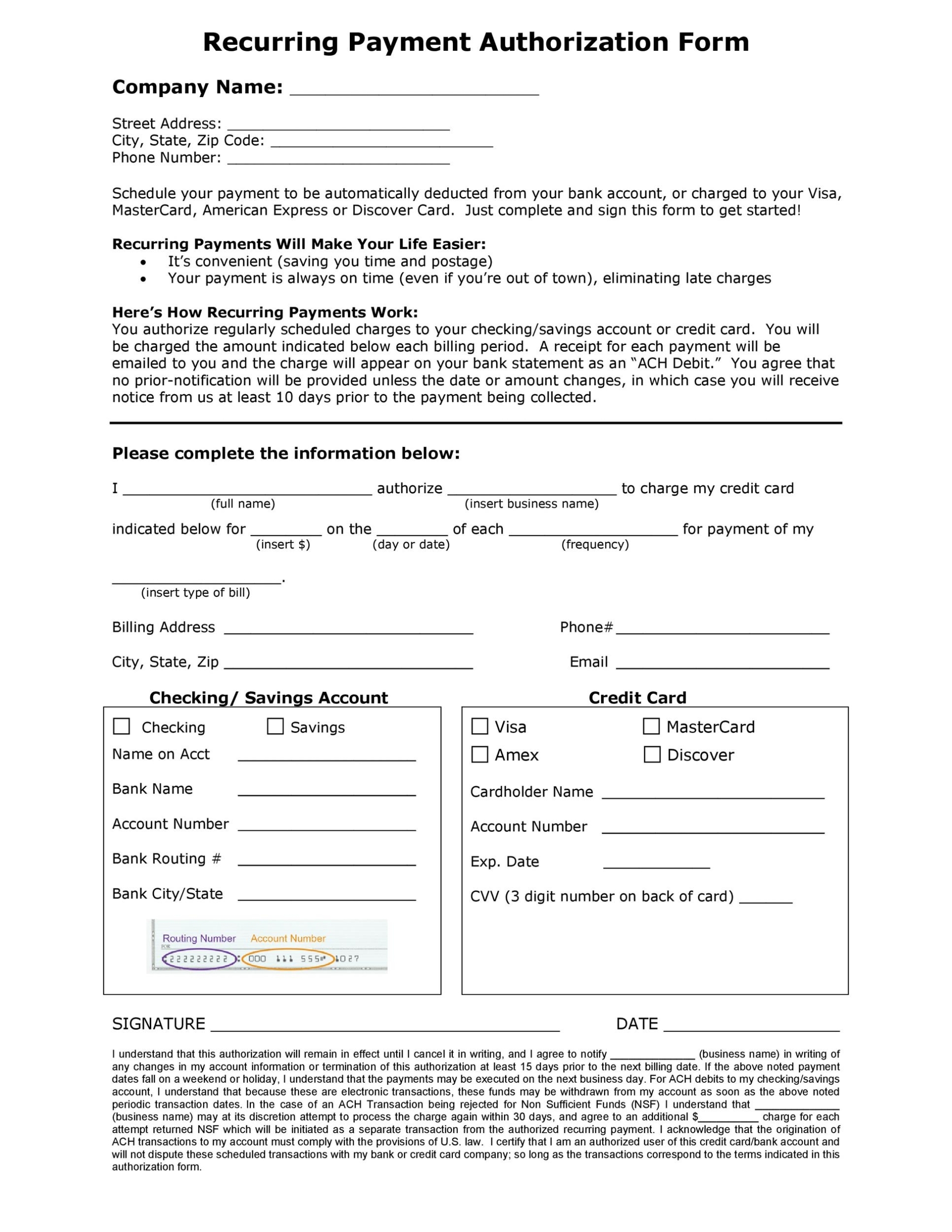 43 Credit Card Authorization Forms Templates {Ready-To-Use} throughout Authorization To Charge Credit Card Template