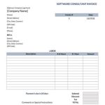 45 Free Consultant Invoice Templates (Word – Excel) Pertaining To Software Consulting Invoice Template
