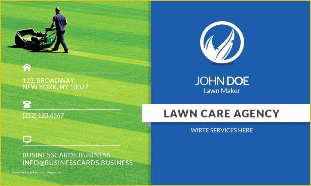 46 Lawn Care Business Card Templates Free Downloads With Regard To Lawn Care Business Cards Templates Free
