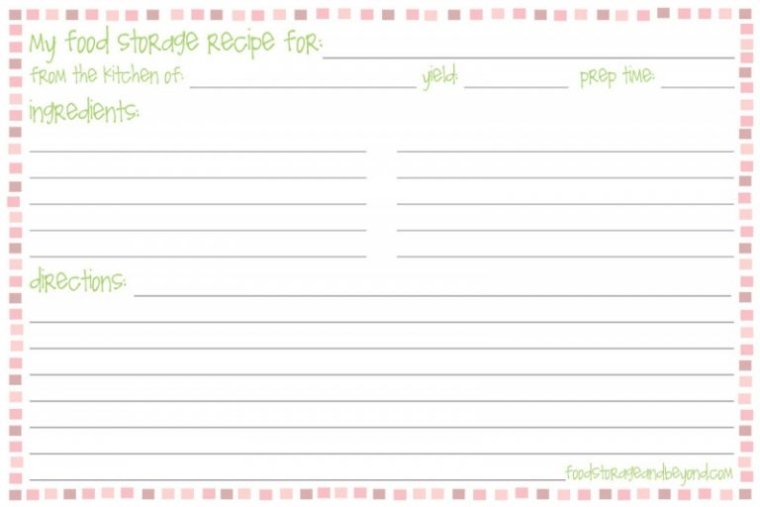 4X6 Note Card Template Word regarding 4X6 Note Card Template