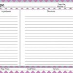 4X6 Recipe Templates For Microsoft Word / Best Looking Full Page Recipe Card In Microsoft Word in Full Page Recipe Template For Word