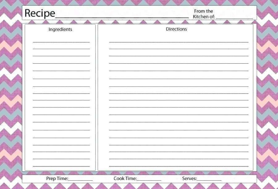 4X6 Recipe Templates For Microsoft Word / Best Looking Full Page Recipe Card In Microsoft Word With Microsoft Word Recipe Card Template