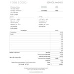 5+ Free Service Invoice Templates – Word Excel Templates For Image Of Invoice Template