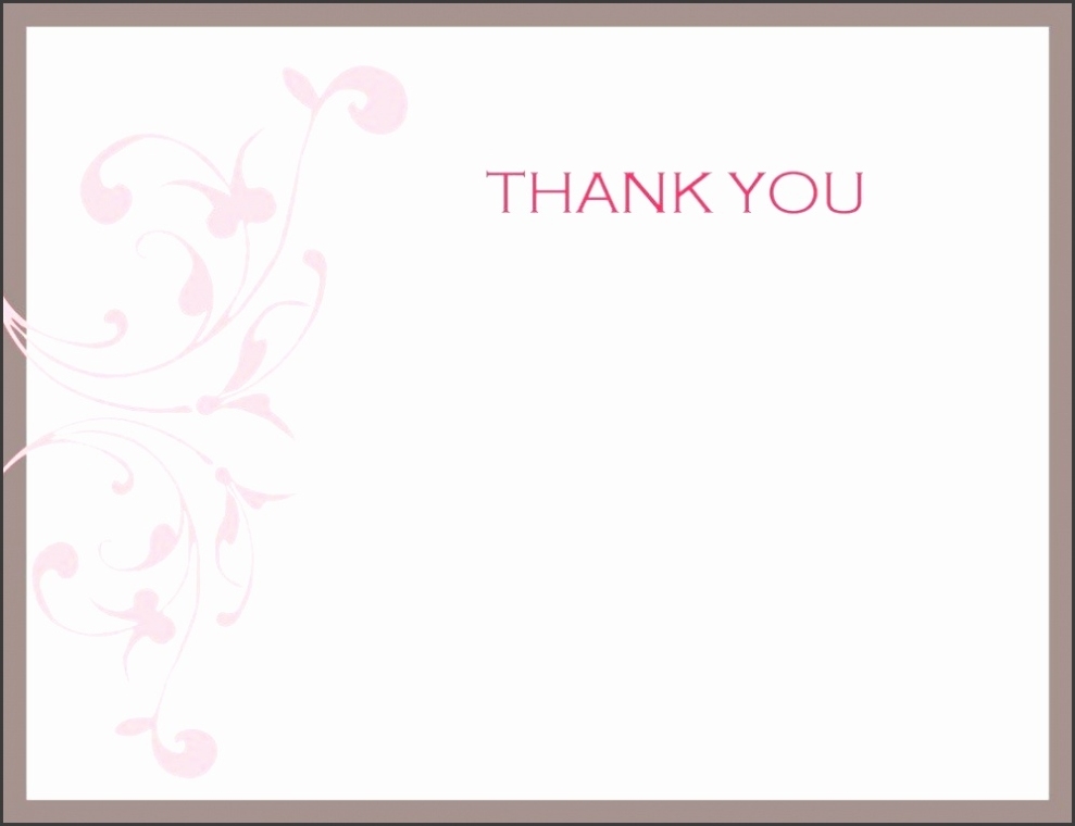 5 Note Card Templates For Word - Sampletemplatess - Sampletemplatess Pertaining To Thank You Card Template Word
