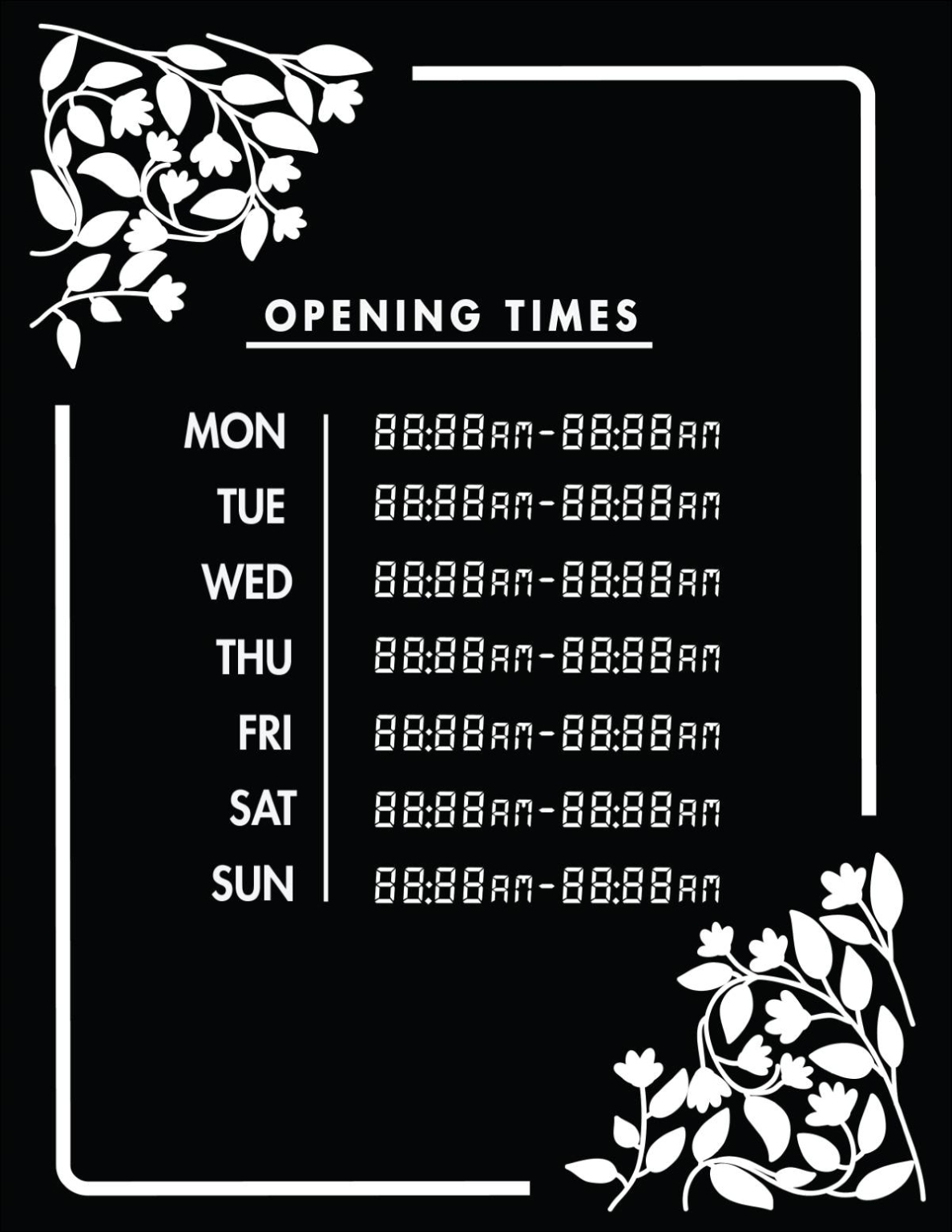50 Free Business Hours Of Operation Sign Templates | Customize & Print With Regard To Printable Business Hours Sign Template