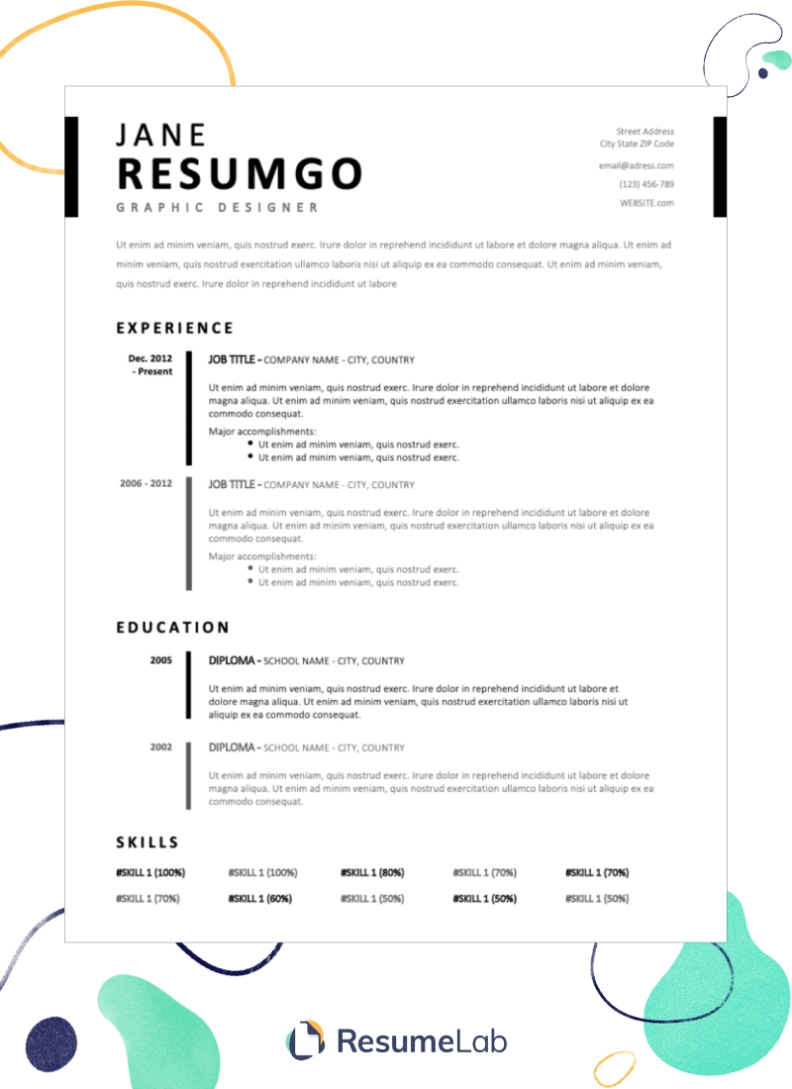 50+ Free Microsoft Word Resume Templates [2022 Ready] within Microsoft Word Resume Template Free