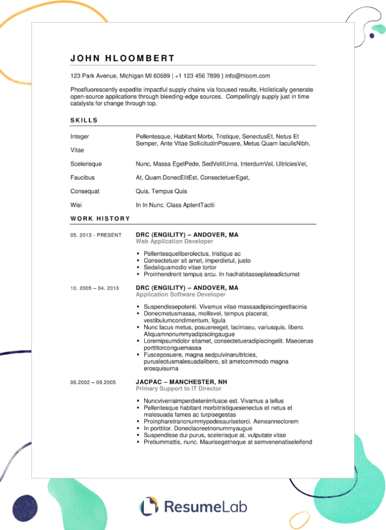 50+ Free Resume Templates For Microsoft Word [2022 Ready] With Regard To Microsoft Word Resume Template Free