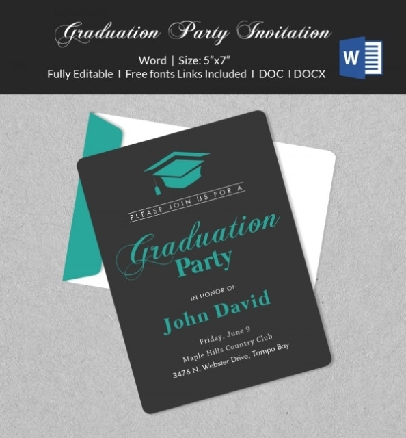 50+ Microsoft Invitation Templates – Free Samples, Examples & Format Download! | Free & Premium For Free Graduation Invitation Templates For Word