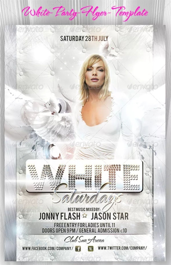 53+ White Party Flyer Templates - Free Psd Vector Png Pdf Downloads In Free All White Party Flyer Template