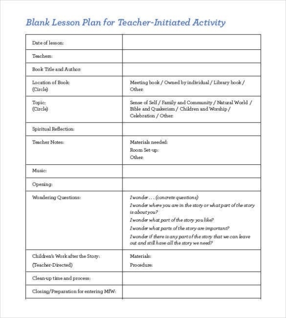 59+ Lesson Plan Templates – Pdf, Doc, Excel | Free & Premium Templates Throughout Teacher Plan Book Template Word