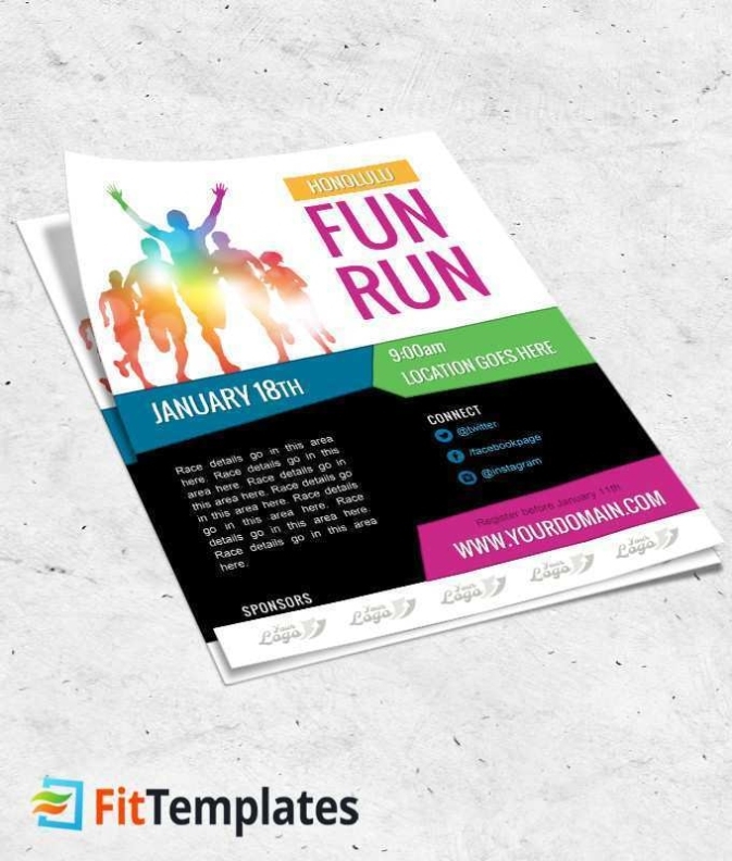 5K Race Flyer Template – Cards Design Templates Within 5K Flyer Template