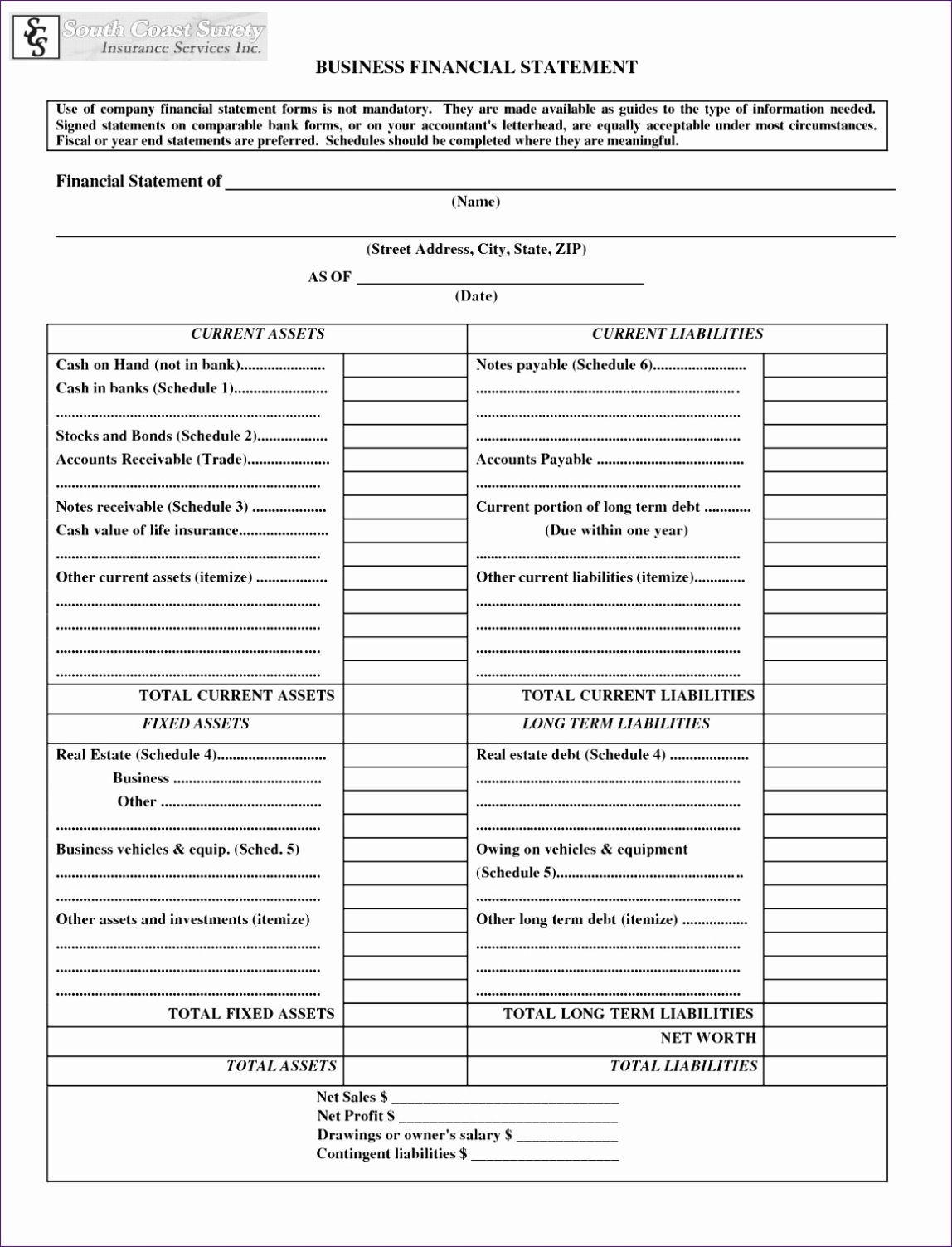 6 Financial Statements Templates Excel - Excel Templates - Excel Templates Intended For Financial Statement Template For Small Business