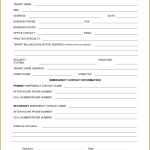 6 Tenant Information Sheet Template | Fabtemplatez For Business Information Form Template