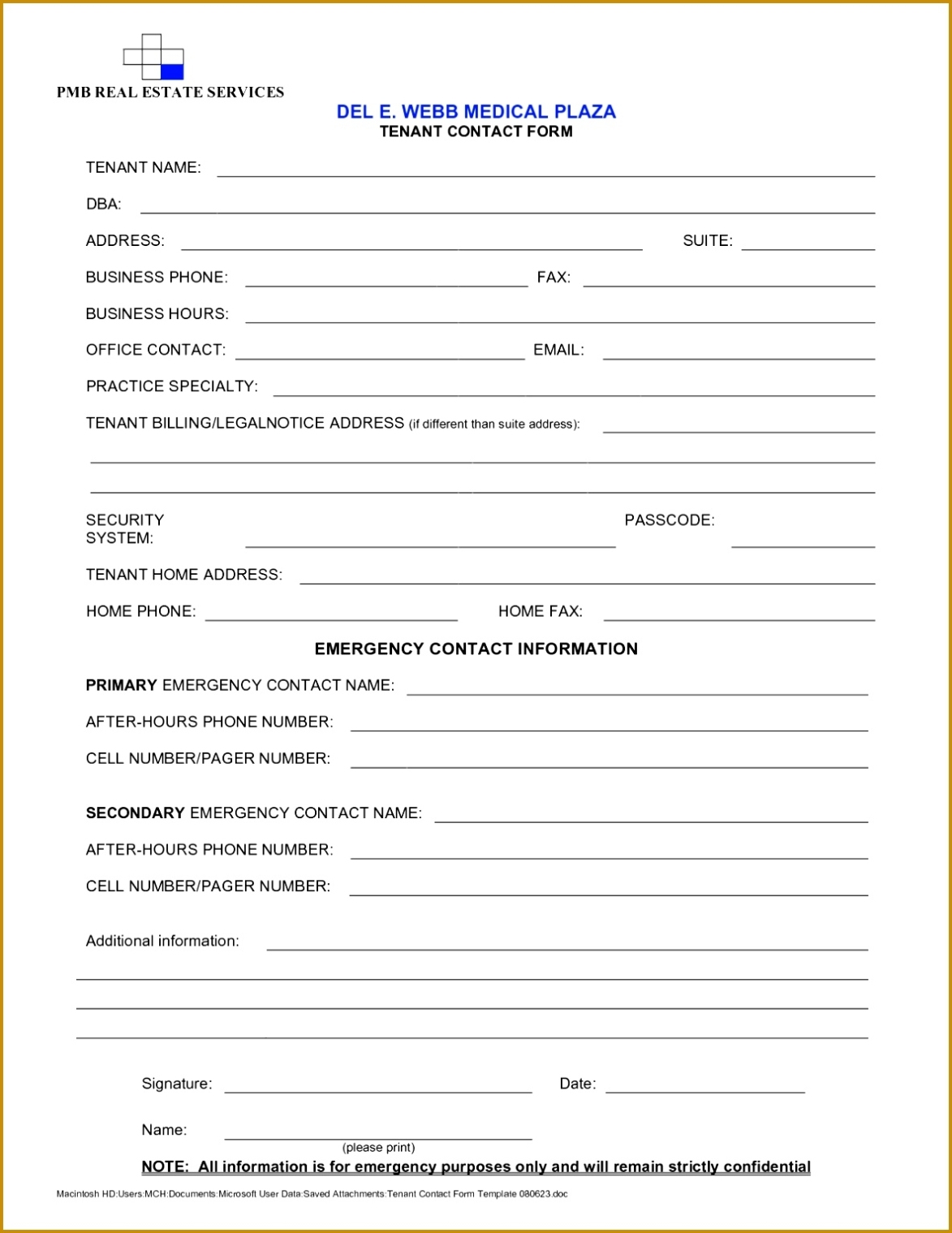 6 Tenant Information Sheet Template | Fabtemplatez For Business Information Form Template