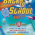 60+ Best Back To School Flyer Print Template 2019 | Frip.in Pertaining To Back To School Party Flyer Template