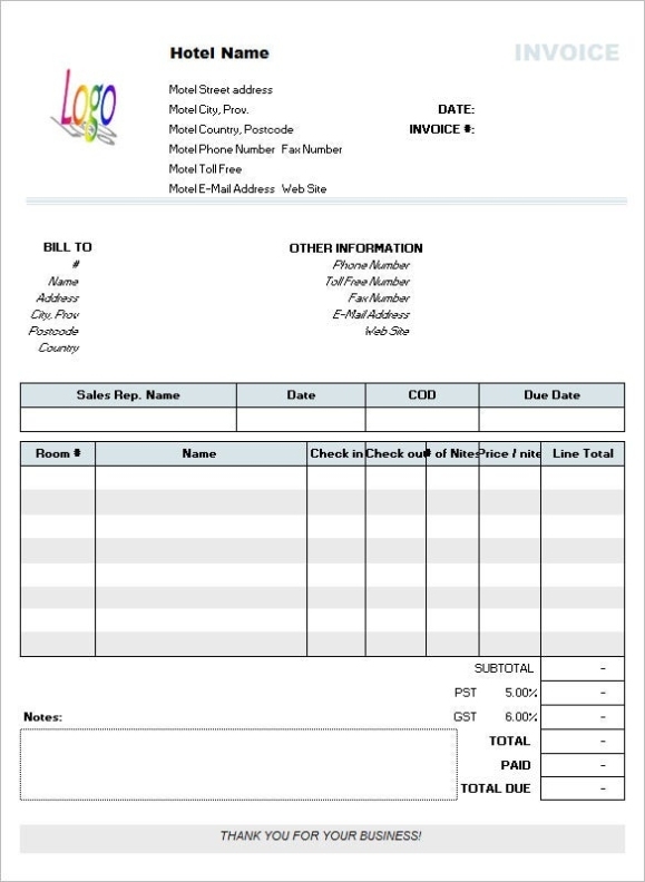 60+ Microsoft Invoice Templates - Pdf, Doc, Excel | Free & Premium Templates With Regard To Free Downloadable Invoice Template For Word