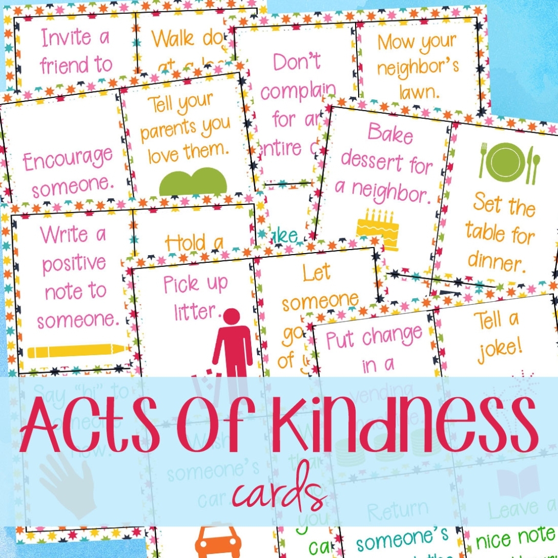 64+ Random Acts Of Kindness Cards For Kids - Natural Beach Living Within Random Acts Of Kindness Cards Templates