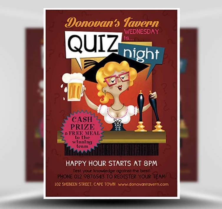 73 How To Create Trivia Night Flyer Template Templates With Trivia Night Flyer Template - Cards In Trivia Night Flyer Template Free