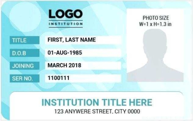 75 Blank Id Card Template On Word Layouts By Id Card Template On Word - Cards Design Templates In Template For Cards In Word