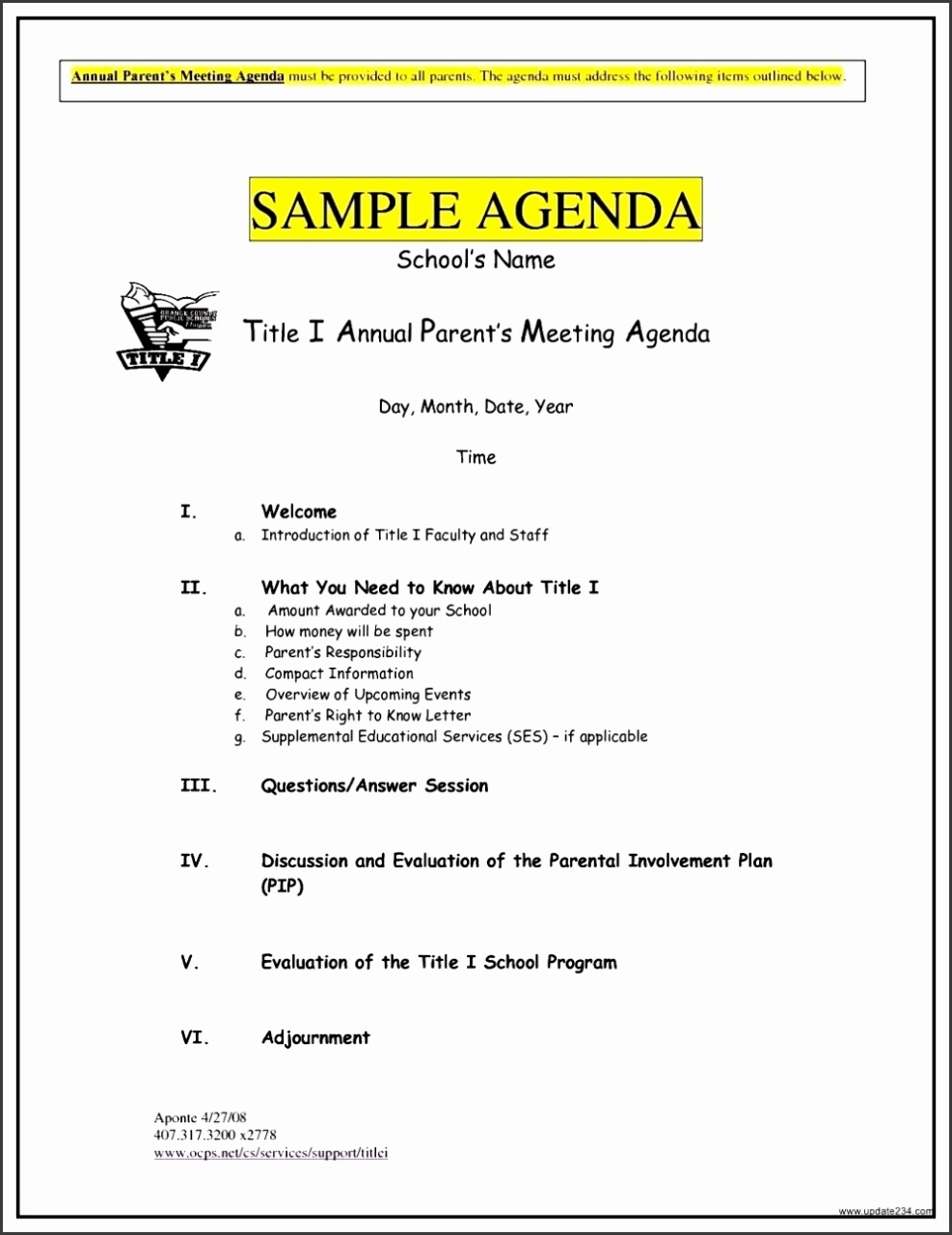 8 Agenda Template Word 2007 - Sampletemplatess - Sampletemplatess For Event Agenda Template Word