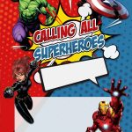 8+ Comic Avengers Superhero Birthday Invitation Templates | Download throughout Superhero Birthday Card Template