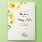9+ Christening Baptism Invitation Templates | Free & Premium Templates For Baptism Invitation Card Template