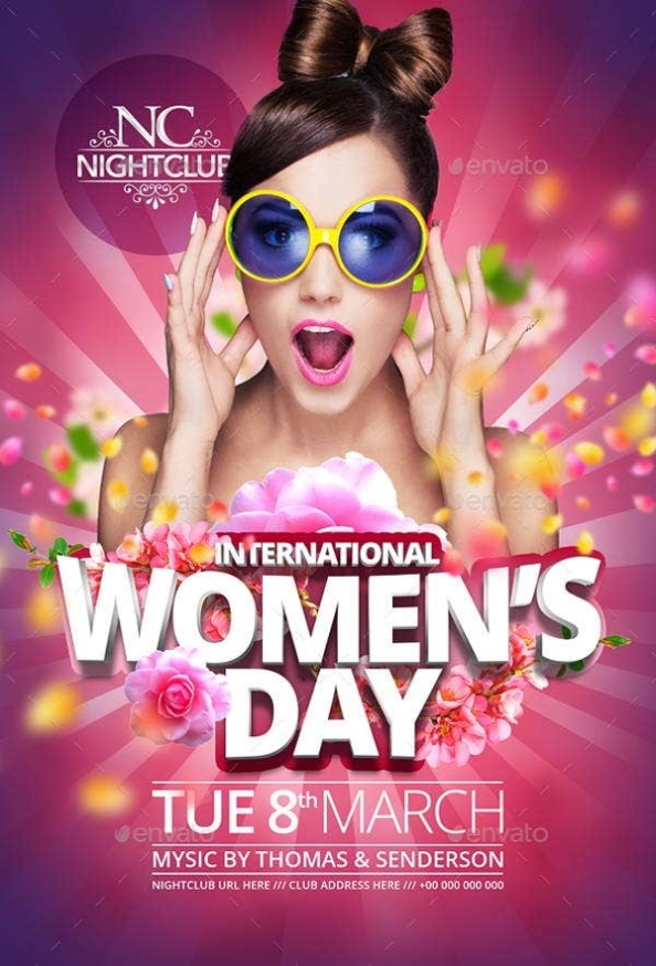 9+ Women'S Day Flyers – Free Psd, Ai, Eps Format Download! | Free & Premium Templates With Picture Day Flyer Template