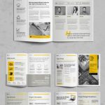 A Business Proposal Template With Yellow And Gray Accents For Adobe Indesign Inside Business Plan Template Indesign